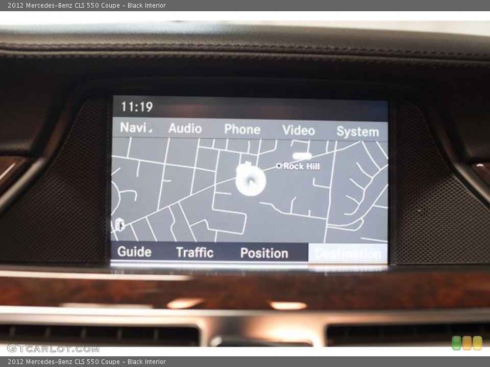 Black Interior Navigation for the 2012 Mercedes-Benz CLS 550 Coupe #87435998