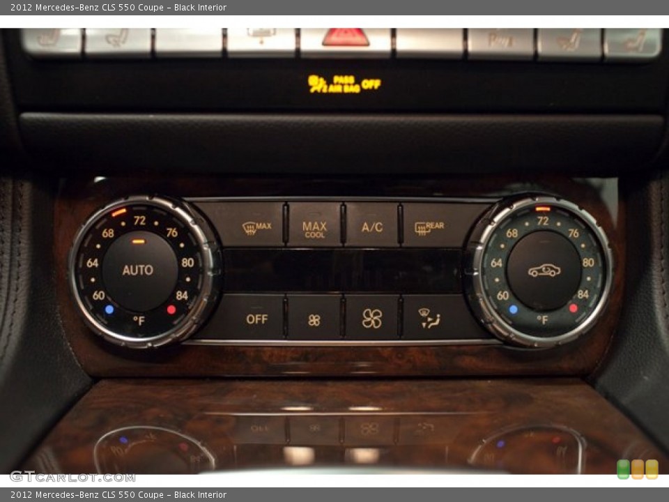 Black Interior Controls for the 2012 Mercedes-Benz CLS 550 Coupe #87436100
