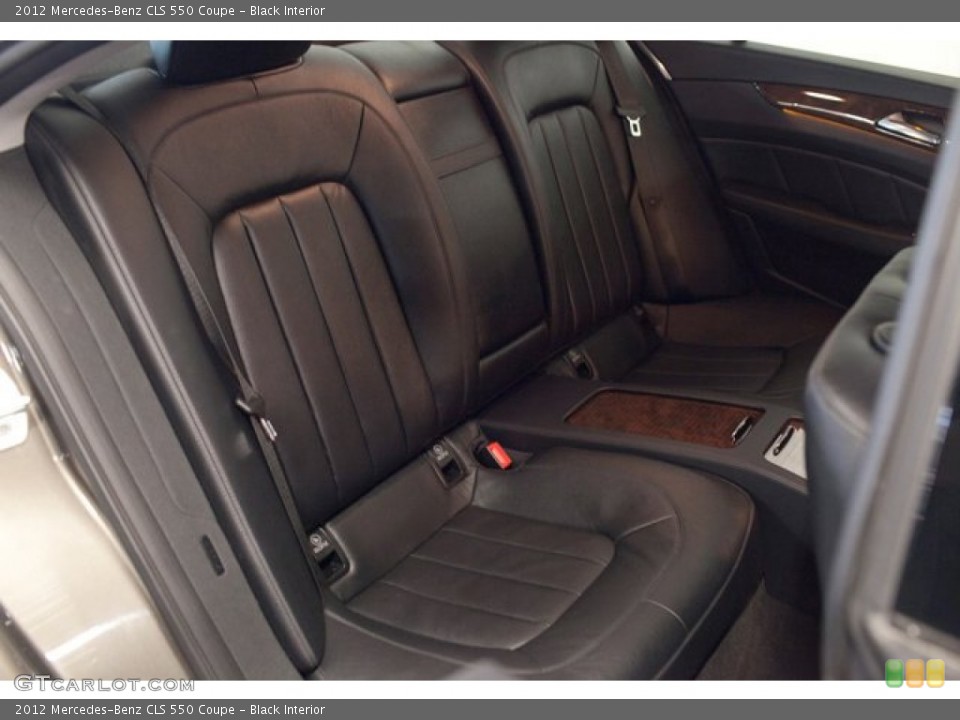 Black Interior Rear Seat for the 2012 Mercedes-Benz CLS 550 Coupe #87436256