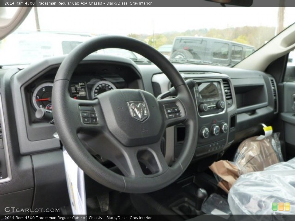 Black/Diesel Gray Interior Dashboard for the 2014 Ram 4500 Tradesman Regular Cab 4x4 Chassis #87437939