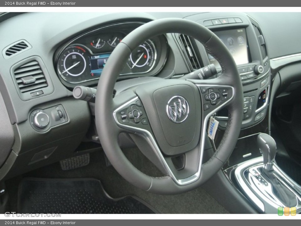 Ebony Interior Steering Wheel for the 2014 Buick Regal FWD #87439508