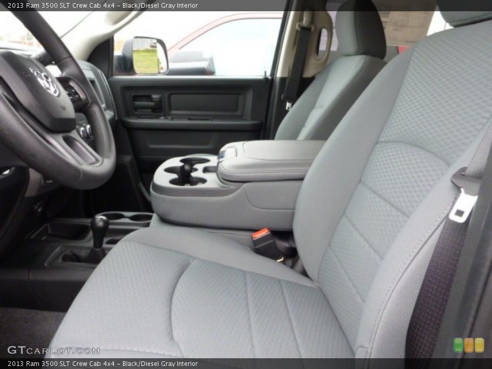 Black/Diesel Gray Interior Front Seat for the 2013 Ram 3500 SLT Crew Cab 4x4 #87441651