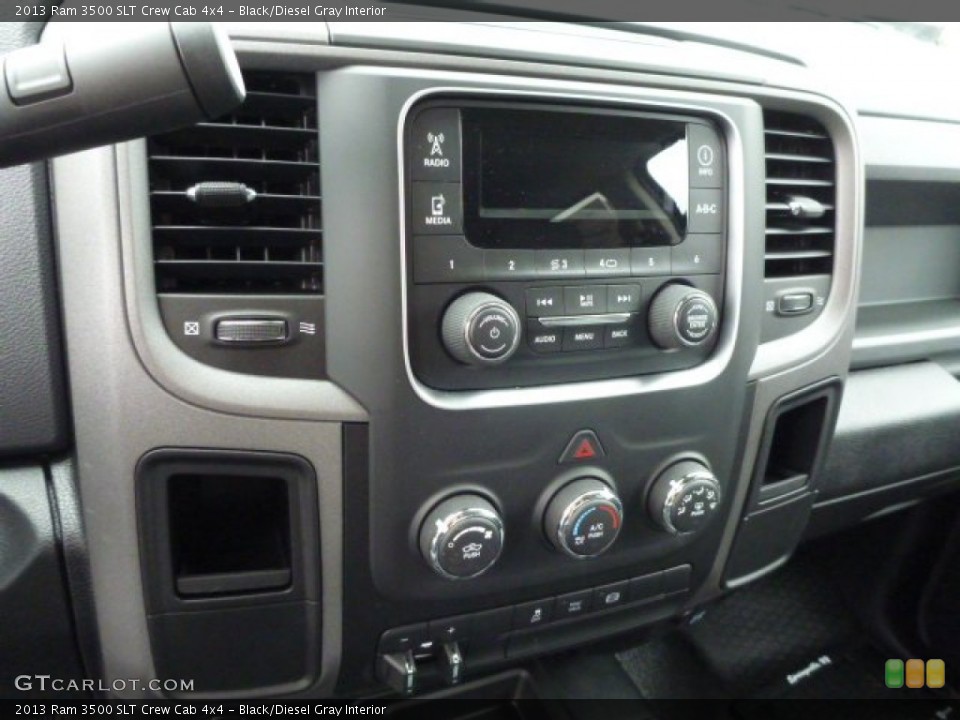 Black/Diesel Gray Interior Controls for the 2013 Ram 3500 SLT Crew Cab 4x4 #87441830