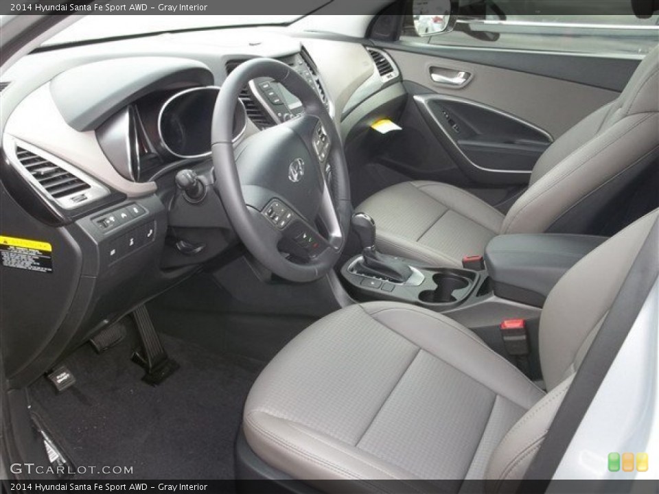Gray Interior Prime Interior for the 2014 Hyundai Santa Fe Sport AWD #87442208