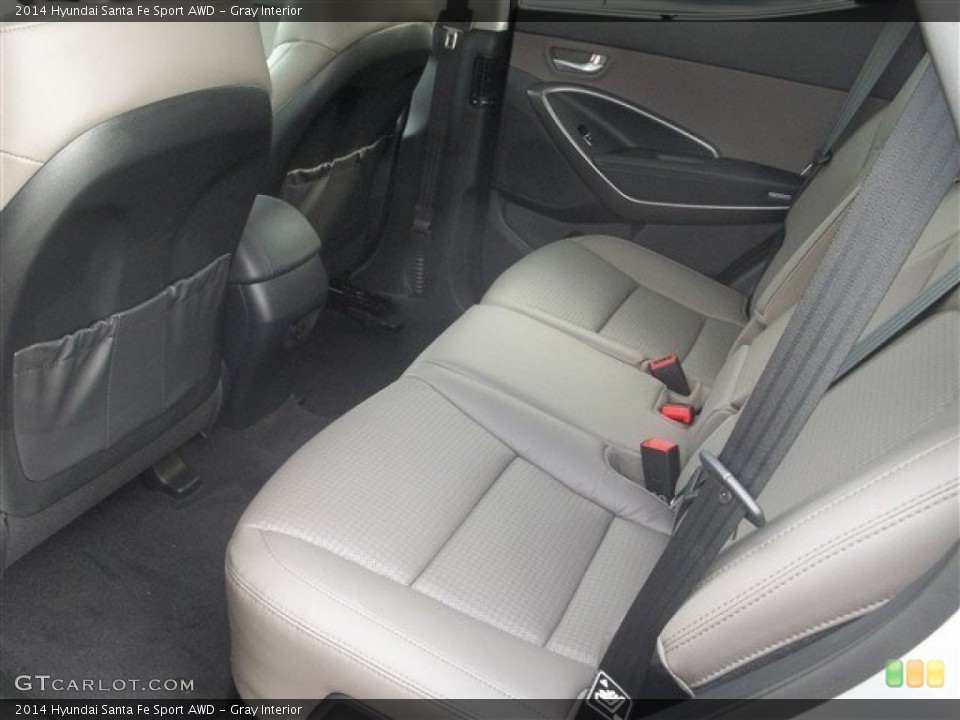 Gray Interior Rear Seat for the 2014 Hyundai Santa Fe Sport AWD #87442229