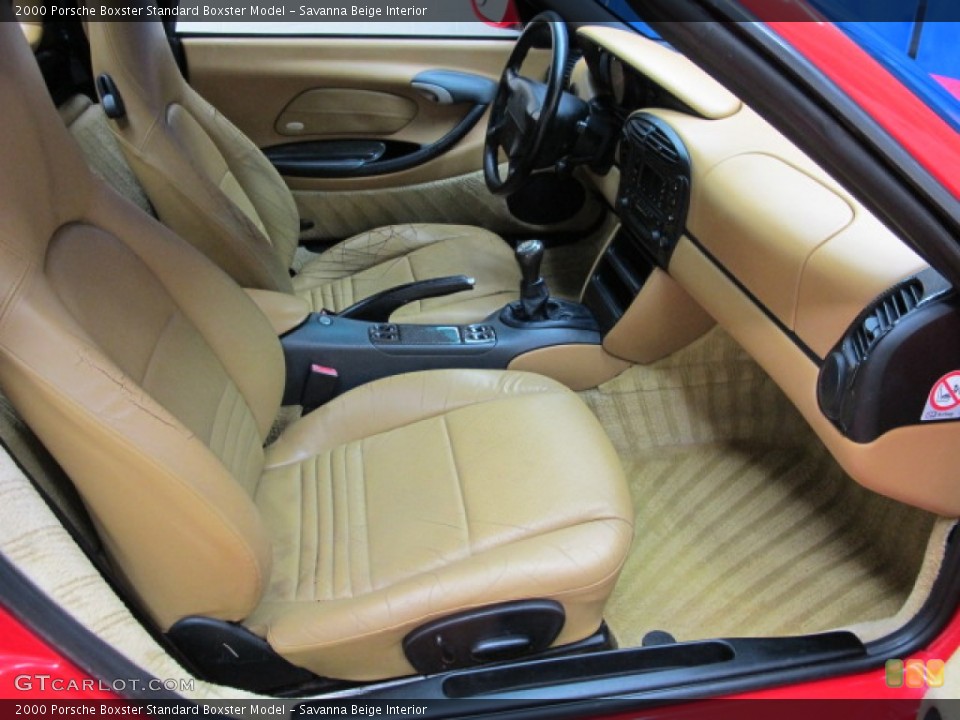 Savanna Beige Interior Front Seat for the 2000 Porsche Boxster  #87442346