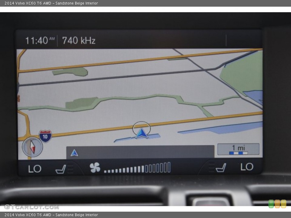 Sandstone Beige Interior Navigation for the 2014 Volvo XC60 T6 AWD #87442862