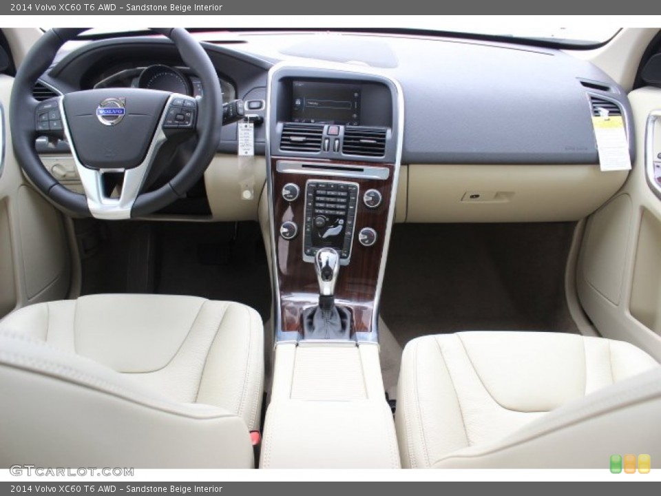 Sandstone Beige Interior Dashboard for the 2014 Volvo XC60 T6 AWD #87443093