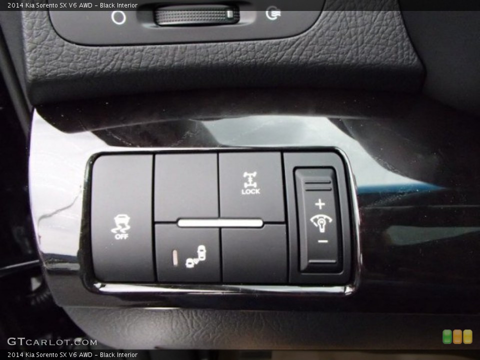 Black Interior Controls for the 2014 Kia Sorento SX V6 AWD #87443678