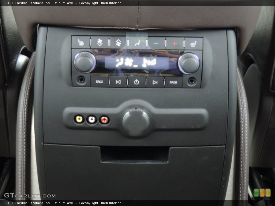 Cocoa/Light Linen Interior Controls for the 2013 Cadillac Escalade ESV Platinum AWD #87446465