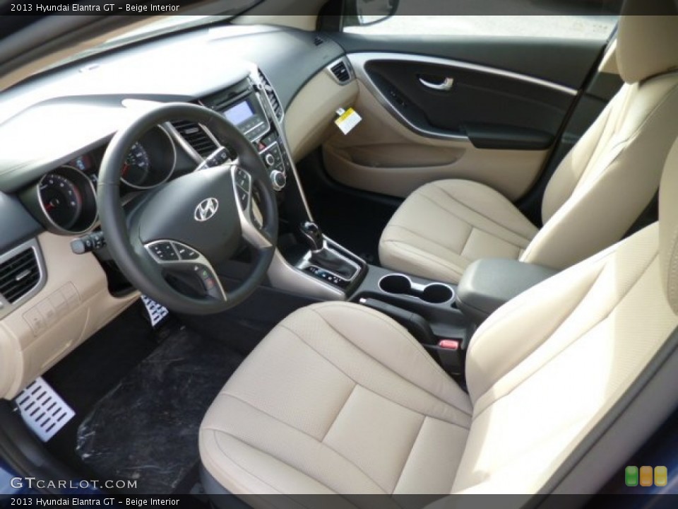 Beige Interior Prime Interior for the 2013 Hyundai Elantra GT #87449105