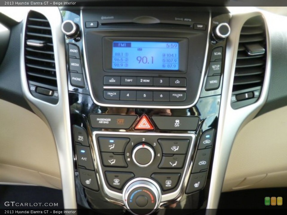 Beige Interior Controls for the 2013 Hyundai Elantra GT #87449141