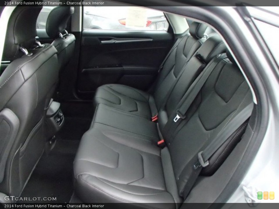 Charcoal Black Interior Rear Seat for the 2014 Ford Fusion Hybrid Titanium #87450188
