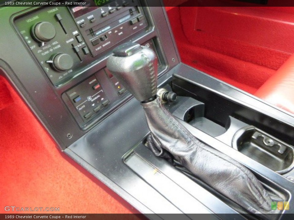 Red Interior Transmission for the 1989 Chevrolet Corvette Coupe #87452036