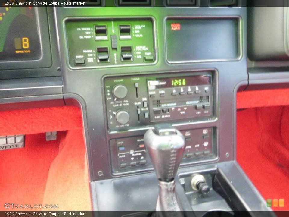 Red Interior Controls for the 1989 Chevrolet Corvette Coupe #87452051