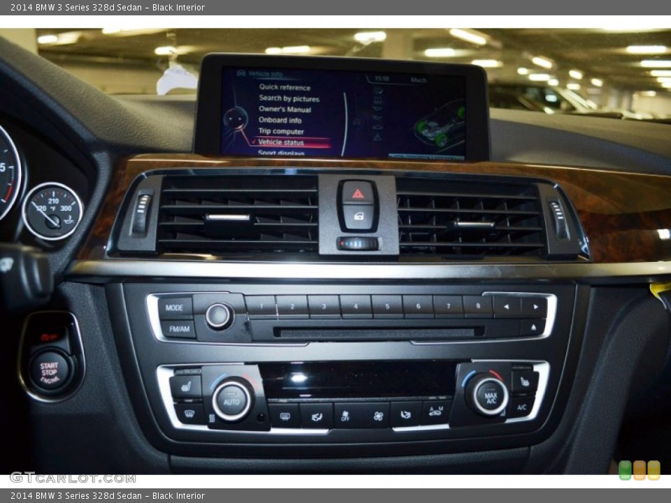 Black Interior Controls for the 2014 BMW 3 Series 328d Sedan #87453044