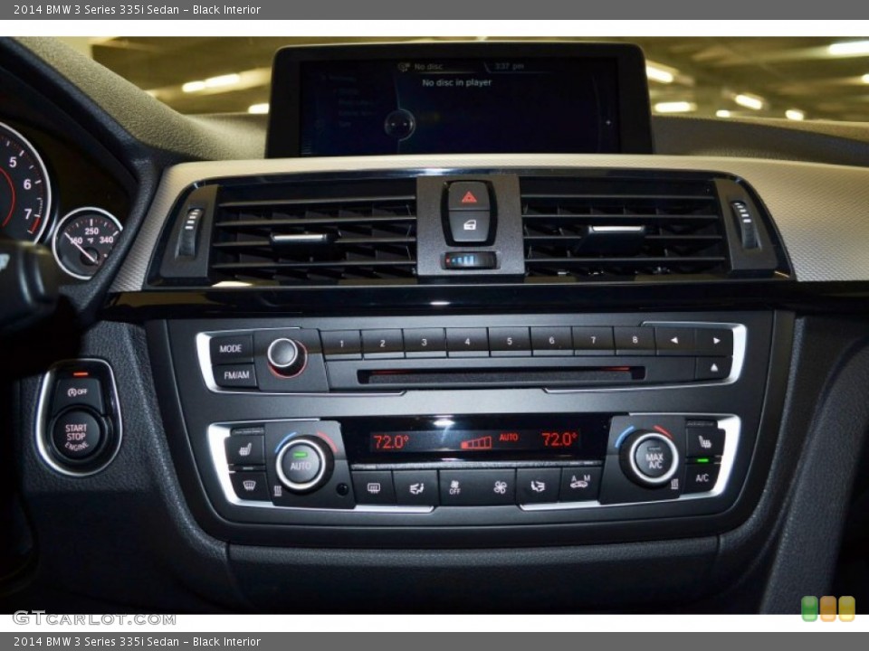 Black Interior Controls for the 2014 BMW 3 Series 335i Sedan #87454187