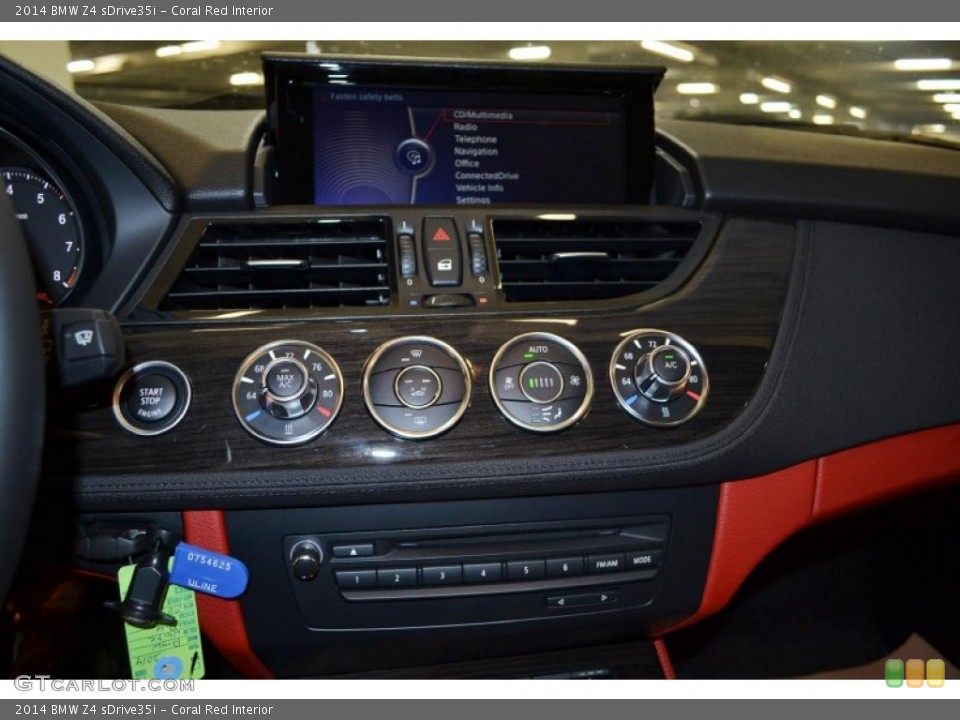 Coral Red Interior Controls for the 2014 BMW Z4 sDrive35i #87454324