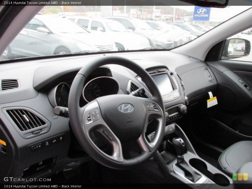 Black Interior Dashboard for the 2014 Hyundai Tucson Limited AWD #87455915