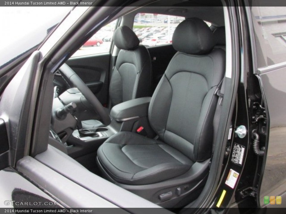 Black Interior Front Seat for the 2014 Hyundai Tucson Limited AWD #87455933