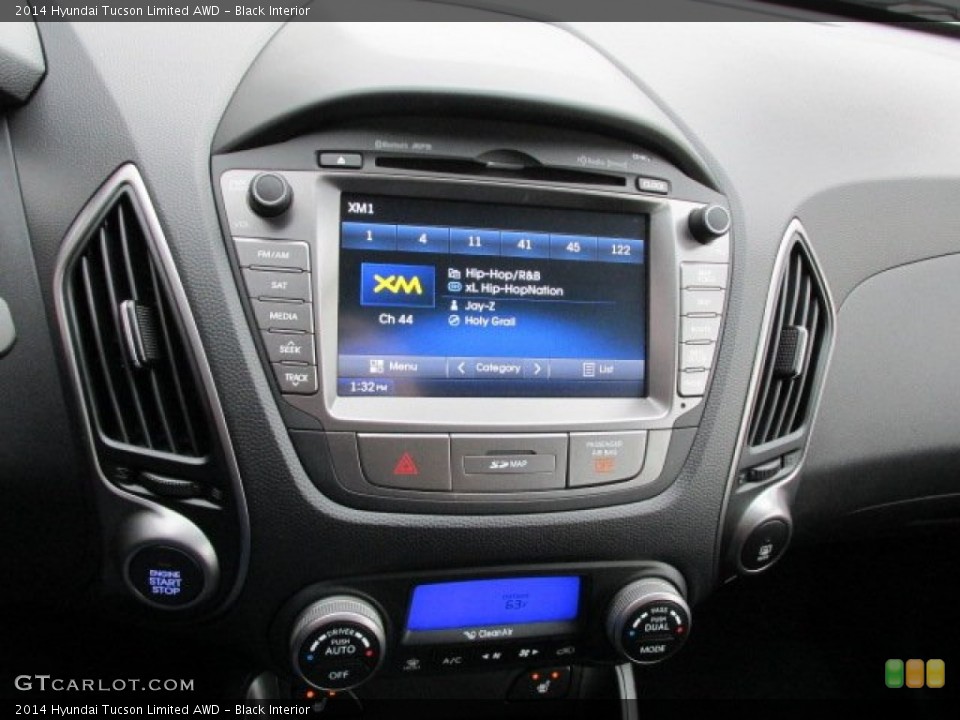 Black Interior Controls for the 2014 Hyundai Tucson Limited AWD #87455957