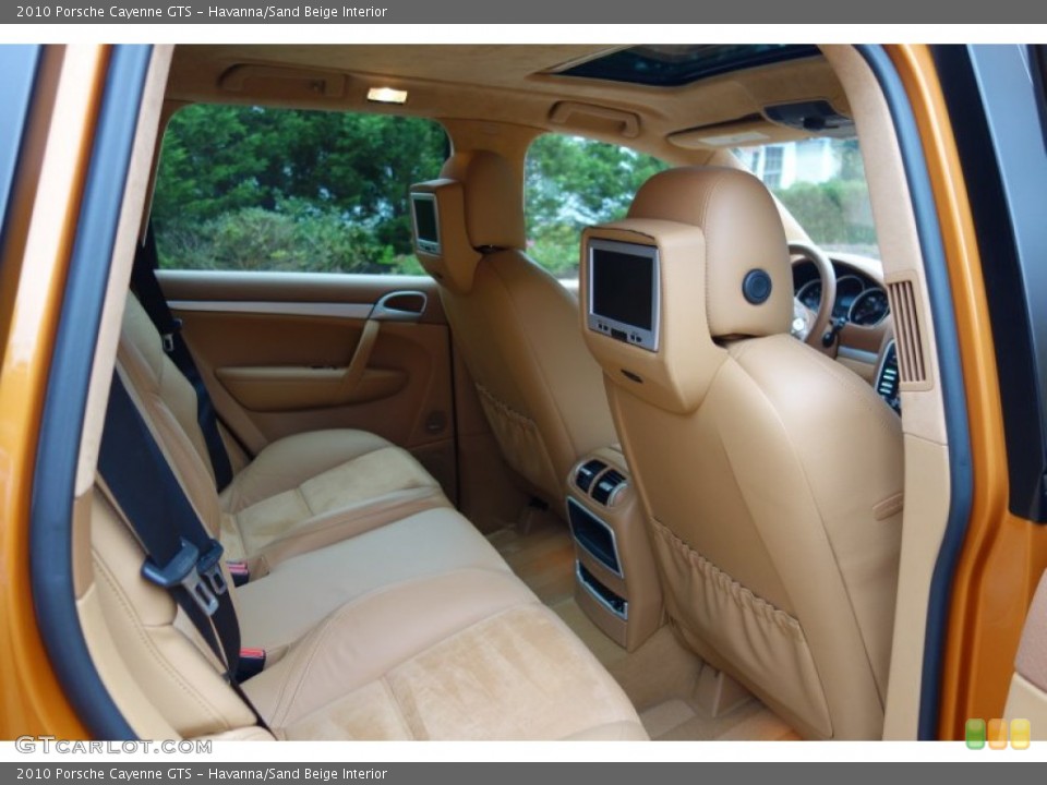 Havanna/Sand Beige Interior Rear Seat for the 2010 Porsche Cayenne GTS #87461474