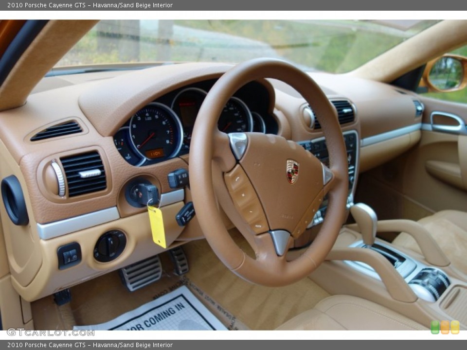 Havanna/Sand Beige Interior Steering Wheel for the 2010 Porsche Cayenne GTS #87461620