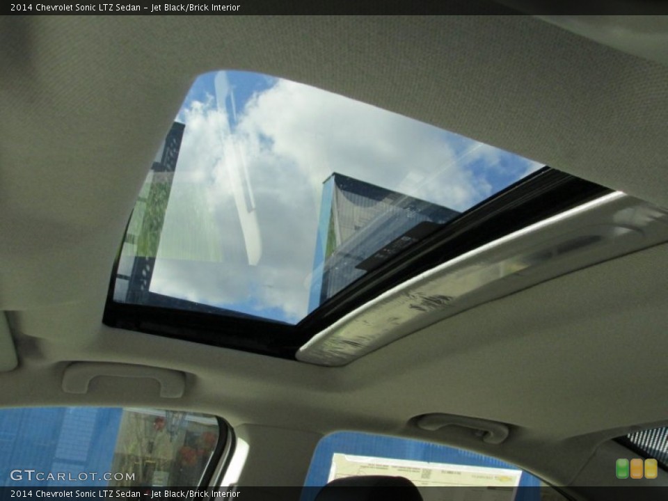 Jet Black/Brick Interior Sunroof for the 2014 Chevrolet Sonic LTZ Sedan #87463409