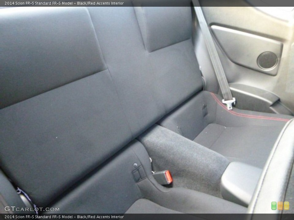 Black/Red Accents Interior Rear Seat for the 2014 Scion FR-S  #87465380