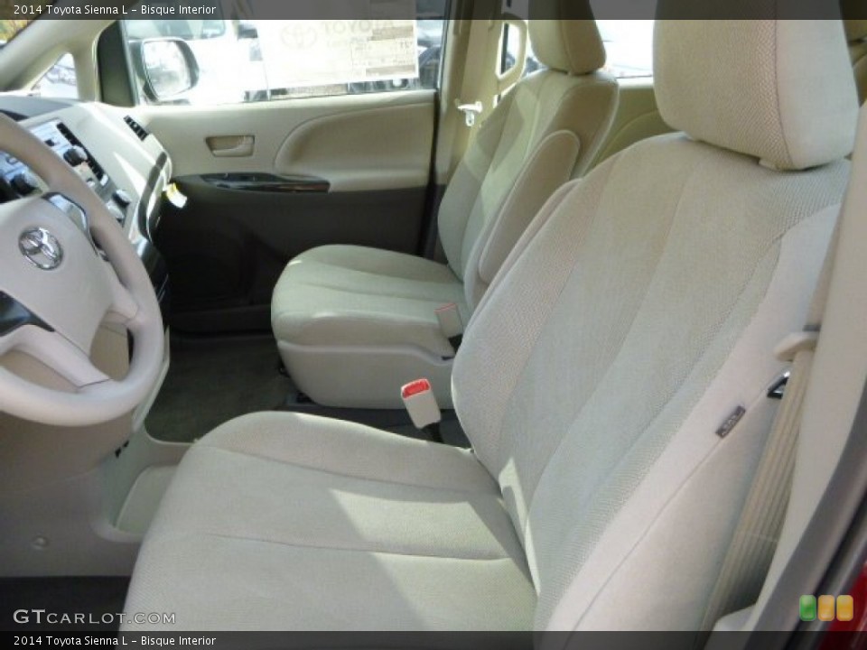 Bisque Interior Front Seat for the 2014 Toyota Sienna L #87466226