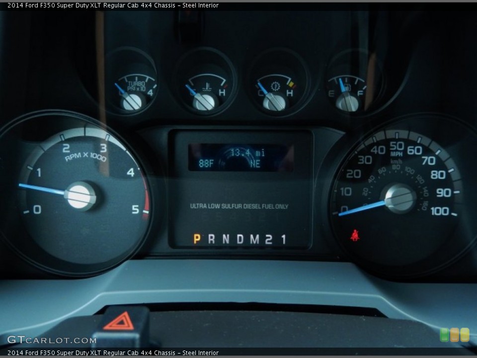 Steel Interior Gauges for the 2014 Ford F350 Super Duty XLT Regular Cab 4x4 Chassis #87472439