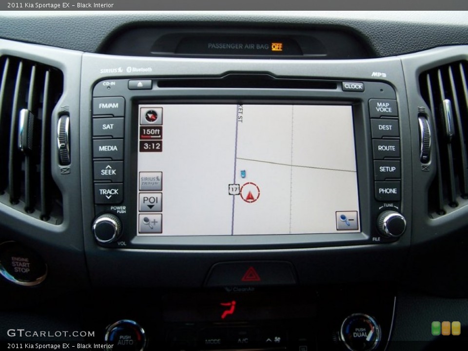 Black Interior Navigation for the 2011 Kia Sportage EX #87479273