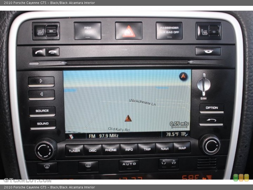 Black/Black Alcantara Interior Navigation for the 2010 Porsche Cayenne GTS #87484769