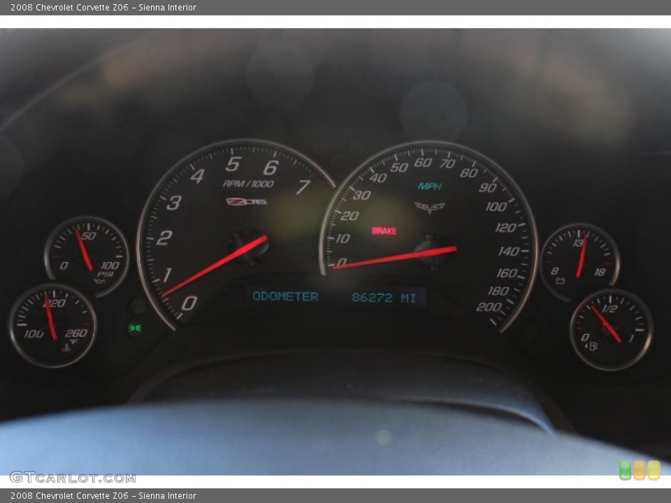 Sienna Interior Gauges for the 2008 Chevrolet Corvette Z06 #87487133