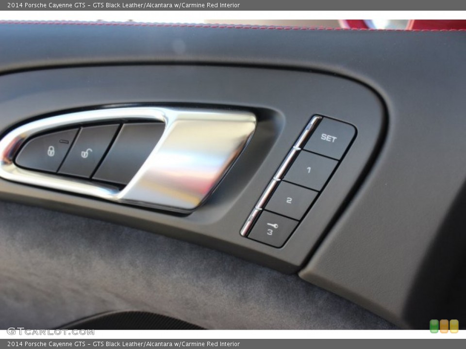 GTS Black Leather/Alcantara w/Carmine Red Interior Controls for the 2014 Porsche Cayenne GTS #87487304