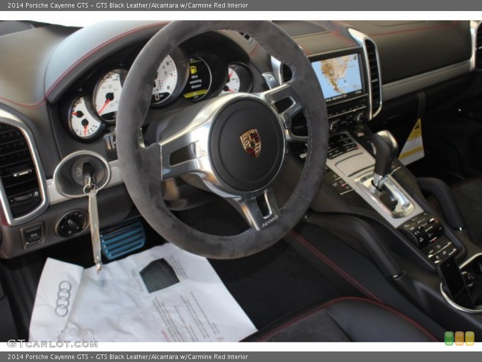 GTS Black Leather/Alcantara w/Carmine Red Interior Dashboard for the 2014 Porsche Cayenne GTS #87487334