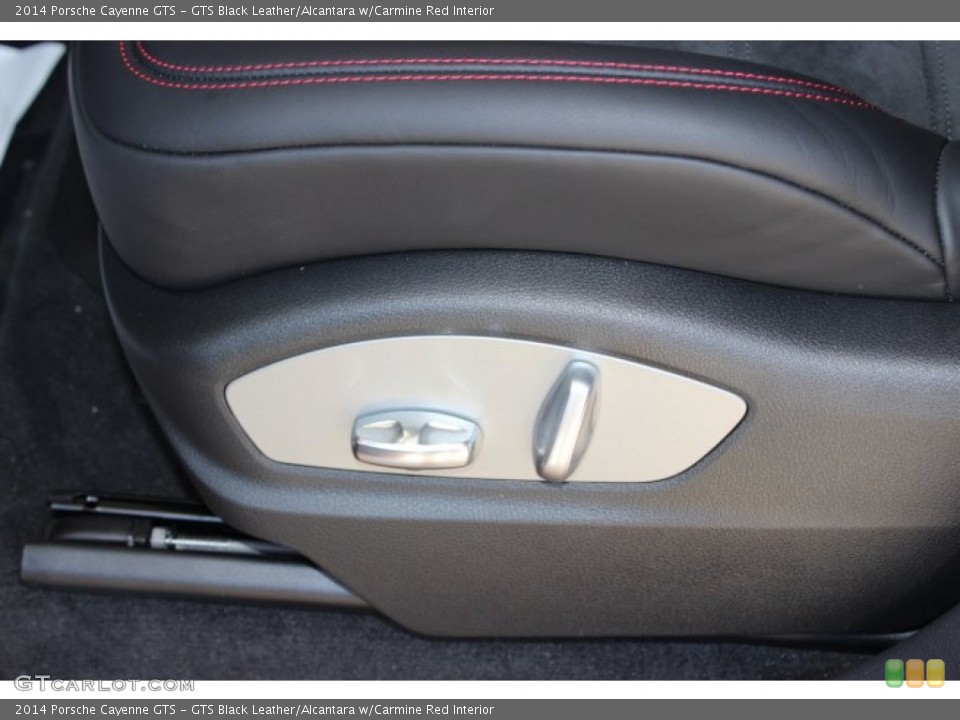 GTS Black Leather/Alcantara w/Carmine Red Interior Controls for the 2014 Porsche Cayenne GTS #87487358