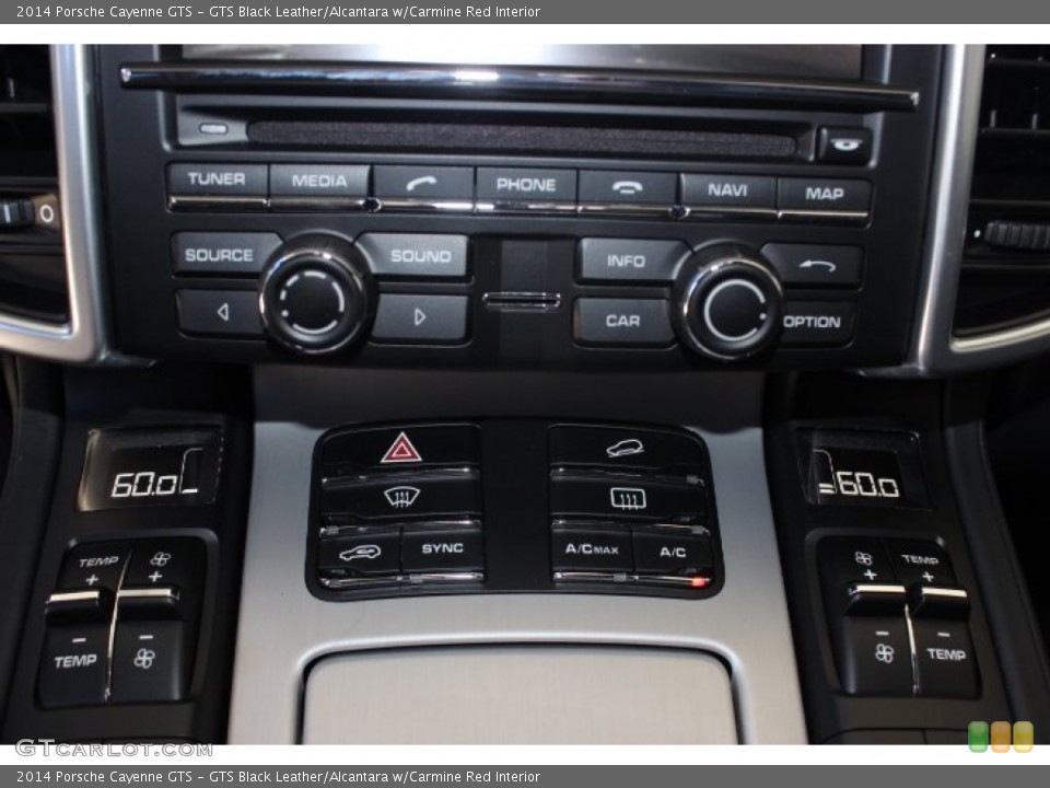 GTS Black Leather/Alcantara w/Carmine Red Interior Controls for the 2014 Porsche Cayenne GTS #87487451