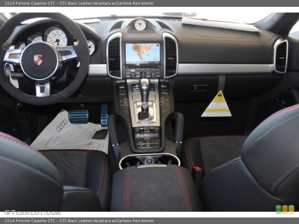 GTS Black Leather/Alcantara w/Carmine Red Interior Dashboard for the 2014 Porsche Cayenne GTS #87487568