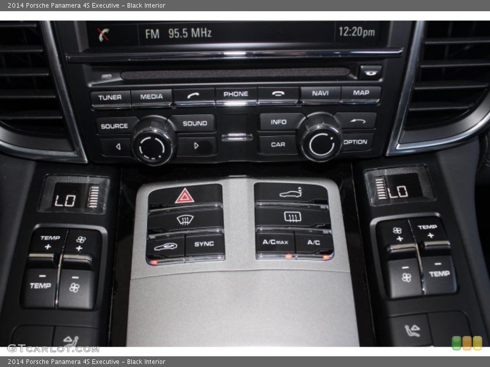 Black Interior Controls for the 2014 Porsche Panamera 4S Executive #87488012