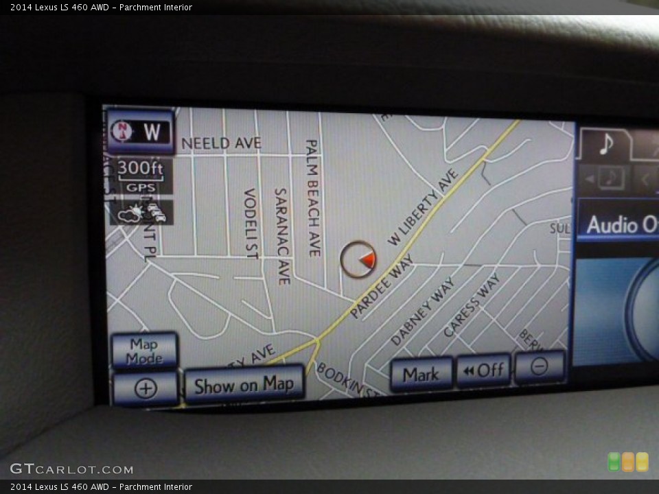 Parchment Interior Navigation for the 2014 Lexus LS 460 AWD #87491874