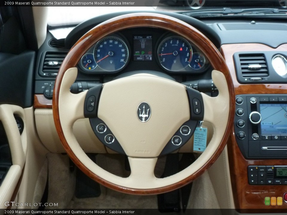 Sabbia Interior Steering Wheel for the 2009 Maserati Quattroporte  #87492044