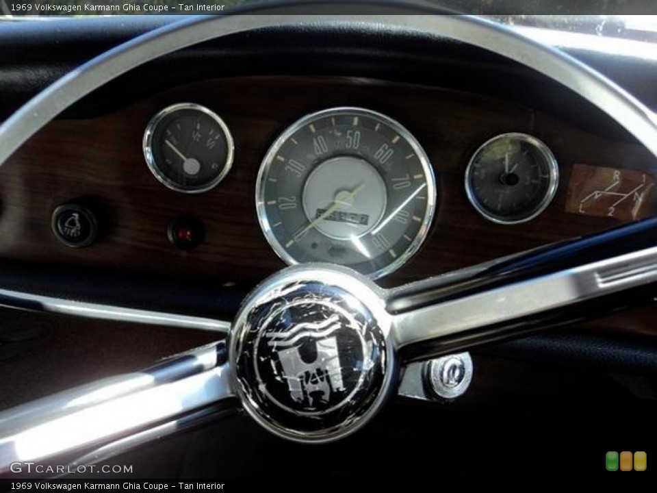 Tan Interior Gauges for the 1969 Volkswagen Karmann Ghia Coupe #87494304