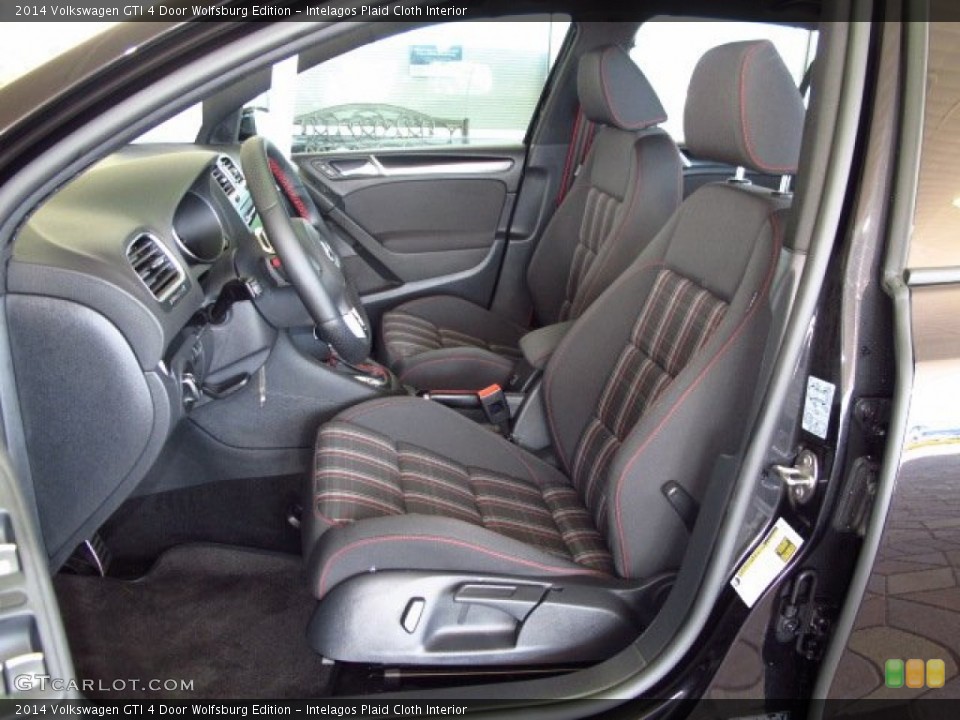 Intelagos Plaid Cloth Interior Front Seat for the 2014 Volkswagen GTI 4 Door Wolfsburg Edition #87498970