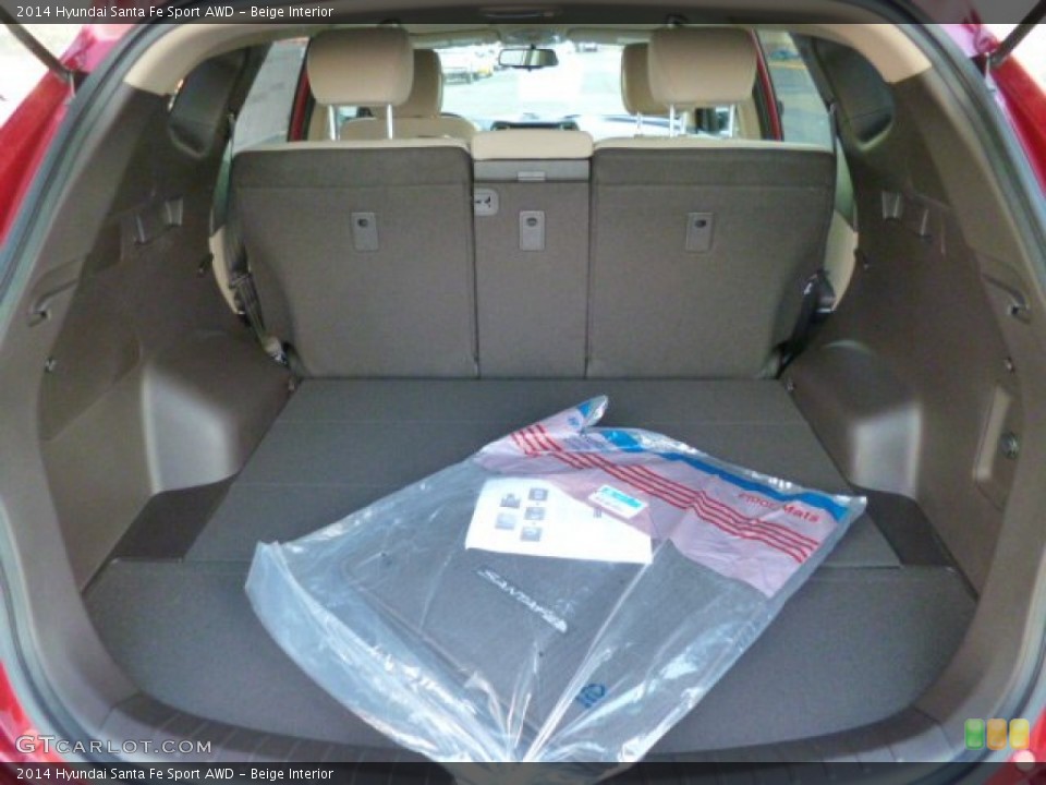 Beige Interior Trunk for the 2014 Hyundai Santa Fe Sport AWD #87503026