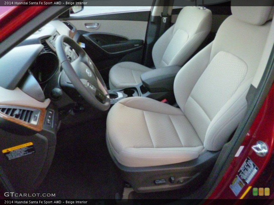 Beige Interior Front Seat for the 2014 Hyundai Santa Fe Sport AWD #87503098