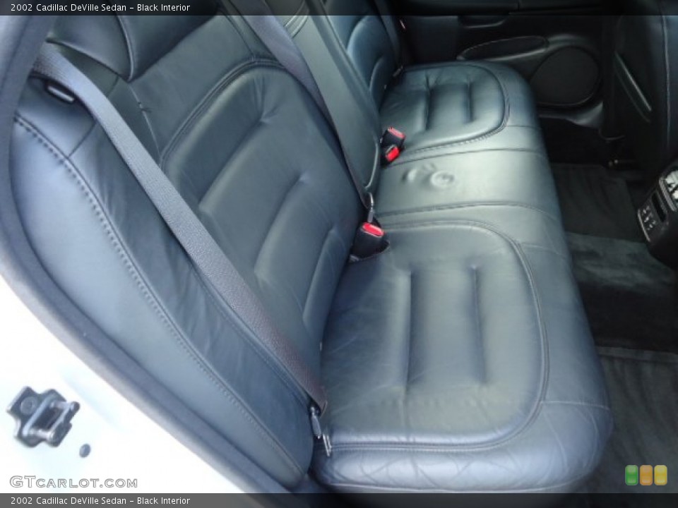 Black Interior Rear Seat for the 2002 Cadillac DeVille Sedan #87505954
