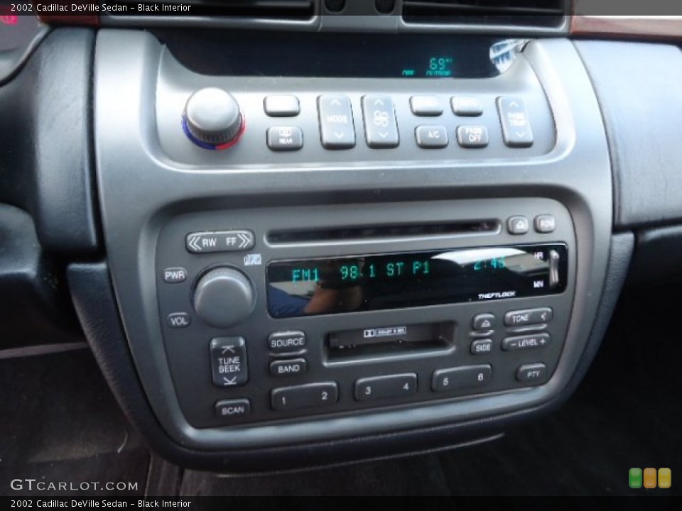 Black Interior Controls for the 2002 Cadillac DeVille Sedan #87506140