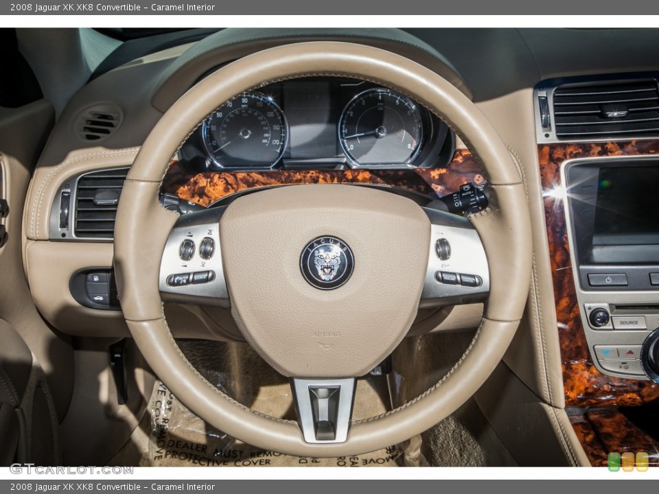 Caramel Interior Steering Wheel for the 2008 Jaguar XK XK8 Convertible #87507046