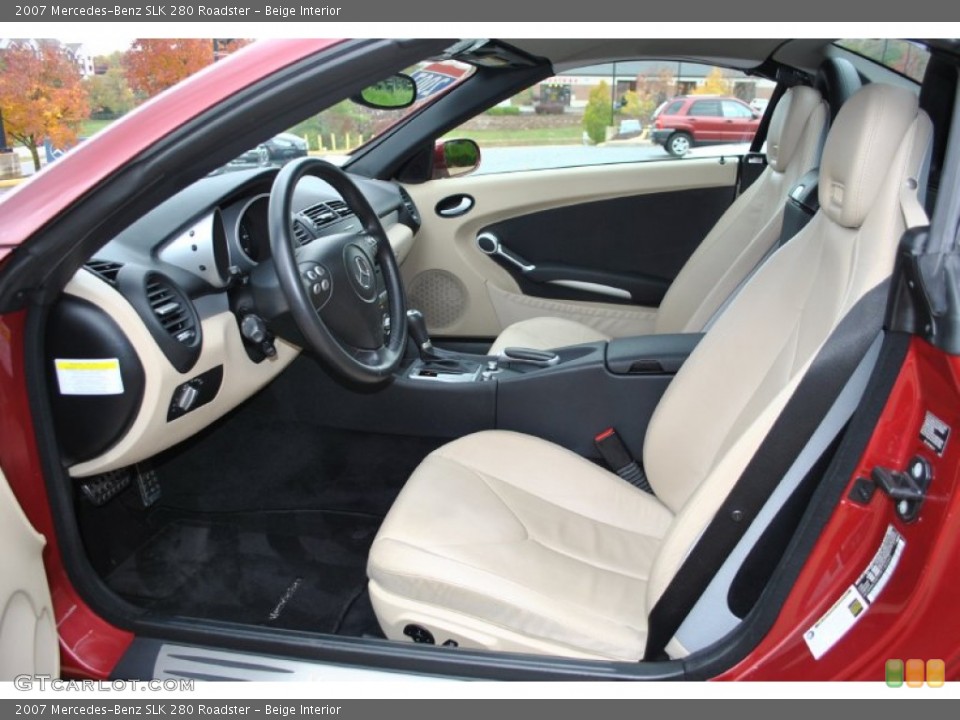 Beige 2007 Mercedes-Benz SLK Interiors